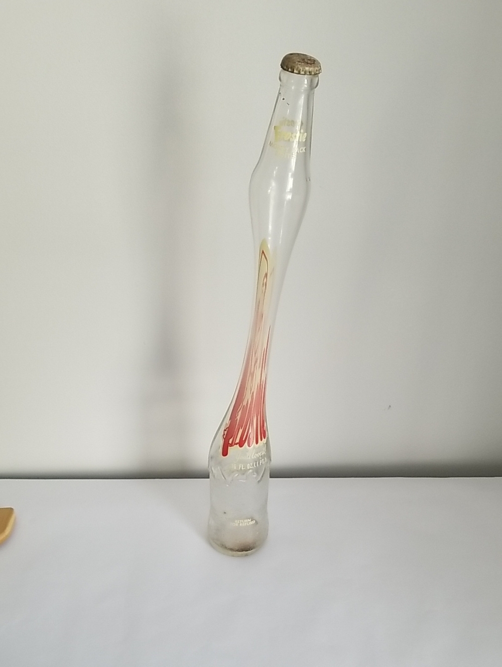 70s Stretched Frostie Glass Soda Bottle Carnival Prize